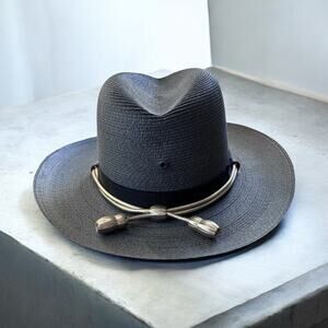 Vintage Stratton Police Trooper Campaign Hat Self Forming Size 7 1/8 *Read*